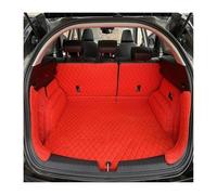 Alfombrilla Maletero Coche Compatible con VW Tiguan 2012-2018 Lateral Alto Cuero Sintético Personalizado Alfombrillas para Maletero Bandeja Trasera(Rojo)