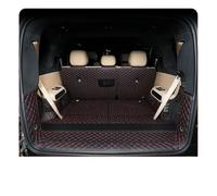 Alfombrilla Maletero Coche para BYD para Leopard 8 2024 2025 Revestimiento Trasero Cuero Suelo Carga Protector Bandeja Accesorios Alfombrilla Maletero(Black Red 8 p)