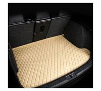 Alfombrilla Maletero Coche para Mitsubishi para Outlander 2022 2023 2024 7 Asientos Cuero esteras traseras Maletero alfombras Barro(Beige Single)