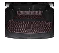 Alfombrilla Maletero Coche para OMODA 9 para PHEV para SHS C9 para 2025 Alfombrilla para Maletero Coche Revestimiento Protección Carga Cuero Accesorios(1P Black Red)