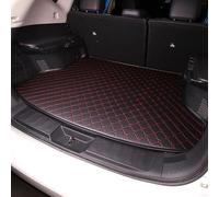 Alfombrilla Maletero Coche para Suzuki S-Cross 2020-2025, Cuero Funda Maletero Protector, Impermeable, Antideslizante, Durable Antisuciedad, B-Black with Red Thread