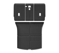 Alfombrilla Maletero Coche para Tesla para Modelo para Y Juniper/Launch 2025 Respaldo Asiento Trasero Almohadilla Protectora Revestimiento Carga Alfombrilla(Trunk Mat 4pcs)