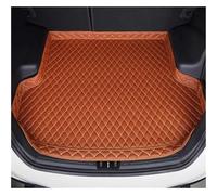 Alfombrilla Maletero Estera Maletero Coche para Lynk & Co 01 2021-2026 Alfombrilla Maletero Coche con Revestimiento Maletero Suelo Cuero Alfombra Bandeja(Orange A,Left with Net)