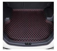 Alfombrilla Maletero Estera Maletero Coche para Lynk & Co 01 2021-2026 Alfombrilla Maletero Coche con Revestimiento Maletero Suelo Cuero Alfombra Bandeja(Blackred A,Left No Net)
