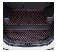 Alfombrilla Maletero Estera Maletero Coche para Lynk & Co 01 2021-2026 Alfombrilla Maletero Coche con Revestimiento Maletero Suelo Cuero Alfombra Bandeja(Blackred B,Left with Net)