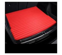 Alfombrilla Maletero Estera Maletero Coche Personalizada para Mustang para Territorio para Kuga para S-MAX para Expedición Accesorios para Coche Alfombra Goma Maletero(Rojo)