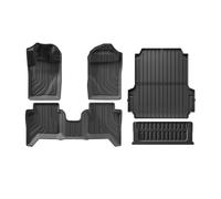 Alfombrilla Maletero para Ford para Ranger 2024-2025, 1,5 M, 1,7 M, 1,8 M Alfombrilla Protectora para Caja De Maletero De Coche, Color Negro, TPE, Forro Maletero(LHD 5PCS)