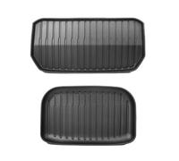 Alfombrilla Maletero para Tesla para Modelo Y 2021-2024 Respaldo Asiento Trasero Almohadilla Protectora Alfombrilla Maletero Interior Coche Antipatadas(Trunk Mat 2pcs)