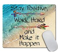 Alfombrilla Mantén Una Actitud Positiva, Trabaja Duro Y Haz Que Suceda. 25X30Cm Base De Goma Alfombrilla Raton Antipolvere Alfombrillas De Mouse para Ordenador Computadora