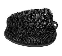 Alfombrilla Masajeadora de Pies, Evita Resbalones, Depurador de Pies de Ducha, Silicona para Cuarto de Baño (Negro)