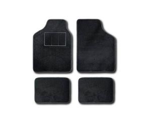 Alfombrilla Moqueta ABC Torino Negra 4 Piezas