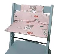 Alfombrilla multiusos para asiento de trona infantil, respaldo para el hogar, viajes y al aire libre, cojín de espuma de poliuretano, diseño fácil de limpiar, funda de asiento