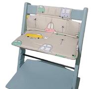 Alfombrilla multiusos para asiento de trona infantil, respaldo para el hogar, viajes y al aire libre, cojín de espuma de poliuretano, diseño fácil de usar, antideslizante, respaldo de almohadilla de