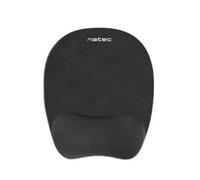 NATEC Mousepad Ergonomic Chipmunk Memory Foam Filling, Black