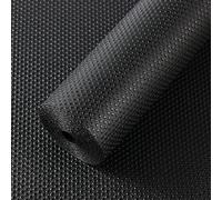 Alfombrilla Negra para cajones, no Adhesiva, Duradera, Antideslizante, Material EVA, Impermeable, cortable, manteles Individuales para estanterías, cajones, frigoríficos, hogar 60x400cm