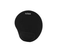 Alfombrilla de ratón ergonómica (negra) - NILOX