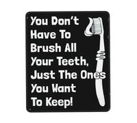 Alfombrilla No Tienes Que Cepillarte Todos Los Dientes, Solo Los Que Quieras Conservar. 25X30Cm Antideslizante Alfombrilla De Ratón Pequeña Mouse Pad para Computadora Juego