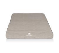 Alfombrilla ortopédica de viaje plegable Roanoke de cuero sintético con grabado láser de 100 x 80 cm, gris