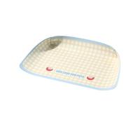 Alfombrilla para alimentación de animales, con botón a presión antideslizante | Estera para alimentos y cuencos de agua para perros, para gatos pequeños y grandes, interior exterior, balcón