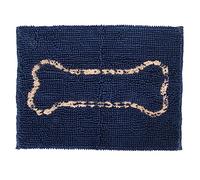 Alfombrilla para Alimentar a Perros, Alfombrilla para Comida de Mascotas con Tejido de Chenilla ultraabsorbente, Base Antideslizante para Cuencos de Comida y Agua, Almohadilla
