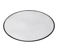 Alfombrilla para barbacoa al aire libre con tela de fibra de vidrio recubierta resistente al calor para protección contra llamas, chispas y manchas de grasa (gris, 81 cm)