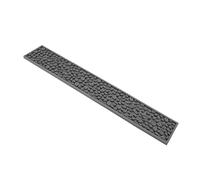 Alfombrilla para Barra de Café de 60x10cm, Alfombrilla Antideslizante de Silicona de PVC para Posavasos, Almohadilla de Drenaje de Agua, Alfombrilla Rectangular para Encimera, Alfombrilla de(Gris)