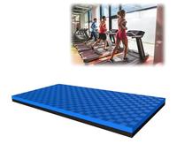 Alfombrilla para cinta de correr Alfombrilla for equipo de ejercicio, alfombrilla protectora de suelo antideslizante con reducción de ruido for cintas de correr, bicicletas y remeros(Black Blue,180x85