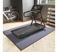 Alfombrilla para cinta de correr - Protector de suelo para equipo de ejercicio, base de goma antideslizante, absorción de golpes, insonorización, resistente a la abrasión, material de poliéster, para