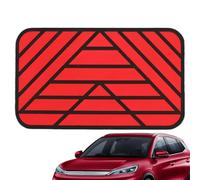 Alfombrilla para Coche - 27x16cm, PVC | Parche De Alfombra De Suelo De Coche para Talón | Plato De Reposapiés Y Pedal para Protección del Suelo del Vehículo con Kit De Aguja E Incluido para Fácil
