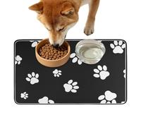 Alfombrilla para Comida de Perro Alfombrilla Antideslizante Absorbente de | para comida de gato para suelo de cocina, jaula, plato y fuente de agua