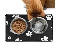 Alfombrilla para Comida de Perro Alfombrilla Antideslizante Absorbente de | para comida de gato para suelo de cocina, jaula, plato y fuente de agua