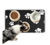 Alfombrilla para Comida de Perro Alfombrilla Antideslizante Absorbente de | para comida de gato para suelo de cocina, jaula, plato y fuente de agua