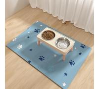 Alfombrilla para Comida de Perros 40x60cm, Alfombrilla Absorbente para Comida y Agua de Perros
