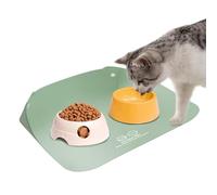 Alfombrilla para comida para perros | Piel grande con borde alto tratado con agua, alfombrilla para perros para comida de agua | para perros pequeños, medianos y grandes, gatos, cachorros,