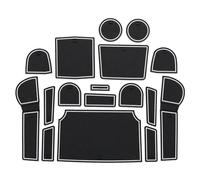 Alfombrilla para Compartimento Puerta Coche Accesorios Interiores Alfombrillas Antideslizantes, Posavasos Goma Adhesivos para Subaru XV 2012-2014 Protege la Superficie Original del vehículo.(Bianco)
