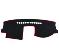 Alfombrilla para cubierta tablero Para VW Para Golf 5 MK5 2004 2005 2006 2007 2008 2009 Almohadilla Cubierta Tablero Estera Parasol Alfombra Accesorios Coche(Red Edge RHD)