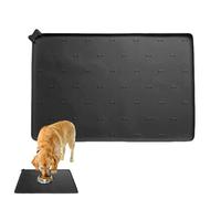 Alfombrilla para Cuencos de Mascotas,Tapete para Gatos | Alfombrilla Antideslizante de Silicona 60x40 cm Absorbente Plegable Interior para Mascotas