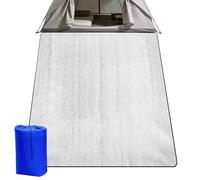 Alfombrilla para Dormir de Campamento - 200x200 cm Aislante Transpirable de Aluminio,Colchoneta Grande para Dormir - Para Aventura, Viajes, Tienda De Campaña, Playa, Jardín, Carretera, Familia Y Masco