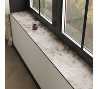 Alfombrilla para El Alféizar de La Ventana Almohadilla Absorbente para Ventana con Efecto Mármol, Alfombra Antideslizante Estrecha de Diatomeas para Alféizar(Style C,80x20cm(31x8"))