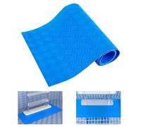 Alfombrilla para Escalera de Piscina, 90 x 23 cm Estera Antideslizante Piscina, Tapete Rectangular Antideslizante Piscinas, Tapete Protector para Piscinas Elevadas, Escalones y Escaleras (Azul-A)