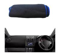 Alfombrilla para Evitar La Luz For Nissan For Qashqai J10 For Rogue 2006-2009 2010 2011 2012 2013 Car Inner Dashboard Cover Dash Mat Carpet Sun Shade Board DashMat para Salpicadero(BlueRHD)