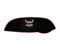 Alfombrilla para Evitar para Kia para Sorento Prime UM 2015-2020 Cubierta para Salpicadero Parasol Interior Accesorios Alfombra Almohadilla Parasol(Black(Red Edge) RHD)