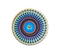 Alfombrilla para grabación, ilusión óptica, 29,5 x 29,5 cm, alfombrilla giratoria de animación, almohadilla de fieltro para plato, efecto estroboscópico visual, para DJs, coleccionistas, audiófilos