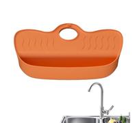 Alfombrilla Para Grifo De Fregadero De Cocina,Bandeja de drenaje de secado rápido - Barrera Con Diseño Inclinado Contra Salpicaduras De Agua,Dispensador Para Esquinas De Cepillos Estropajos Jabonera Y