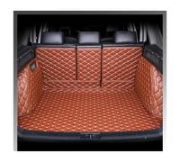 Alfombrilla para Jaguar para F-Pace 2016 2017 2018 Revestimiento Carga Alfombra Accesorios Interiores Cubierta Alfombrilla Maletero(Rojo marrón)