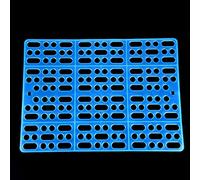 Alfombrilla para Jaula de Conejo Duradera y Fácil de Limpiar, Almohadilla de Nido No Tóxica para de Conejillo de Indias, Material Plástico de (Blue)