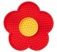 Alfombrilla para lamer gatos, almohadilla para lamer perros, forma de flor con ventosas, alfombrilla para alimentos, gatos, almohadilla de silicona para perros grandes