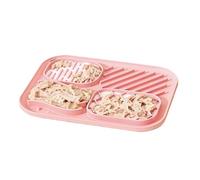 Alfombrilla para Lamer para Perros - Pieza De Alfombrilla para Lamer Perro con Espátula Negra Pack De 2 Alfombrillas para para Perros Sin BPA con 1 Espátula De Silicona De Alimentación Le