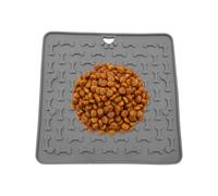 Alfombrilla para lamer perros, con ventosas, alimentador lento de silicona, 7.4 x 7.4 pulgadas, almohadilla de alimentos reductora de aburrimiento, fácil de limpiar, para entrenamiento de mascotas