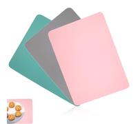Alfombrilla para manualidades, 3 unidades, alfombrilla de silicona antideslizante, para escritorio, 30 x 40 cm, base de silicona multiusos para resina de moldeo, manualidades, cocina